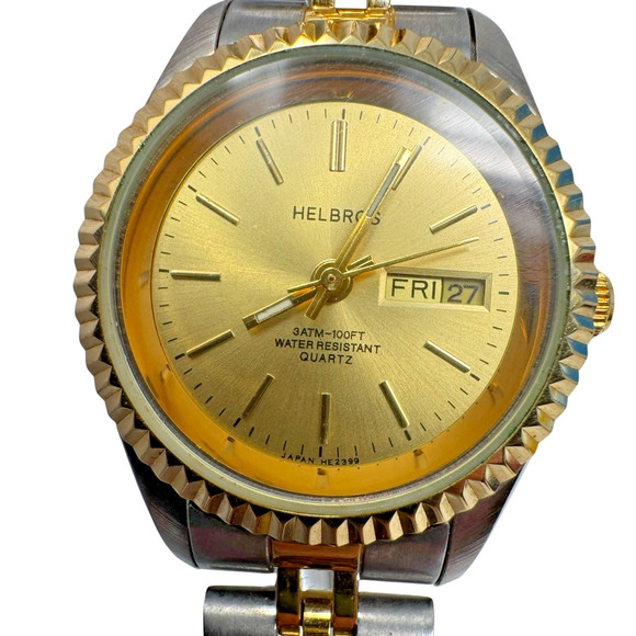 Lot of 2 Helbros & Carriage Timex Watches Quartz Untested Needs Batteries READ - Picture 12 of 16